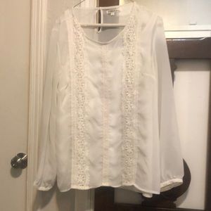 M blouse over cami
